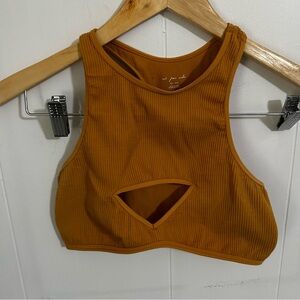 Urban Outfitters Mustard Crop Top